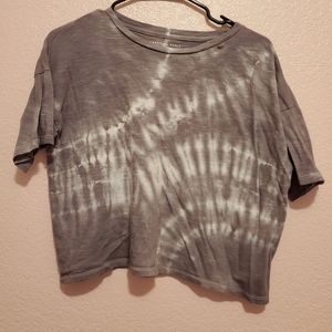 American Eagle Tie Dye Boxy Crop T-shirt
